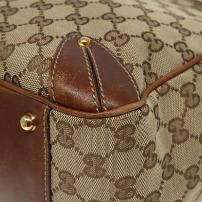 Gucci Vintage tote Leather, BEIGE, CANVAS, Tote bag