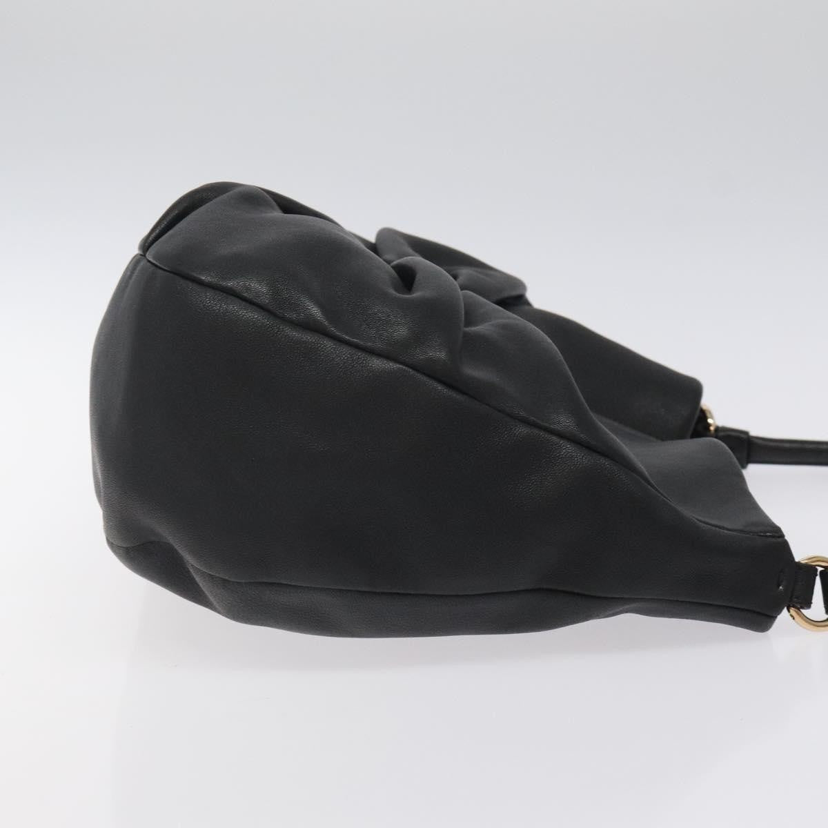 Salvatore Ferragamo Miss Vara Giusy Hobo Leather, BLACK, LEATHER, Shoulder bag