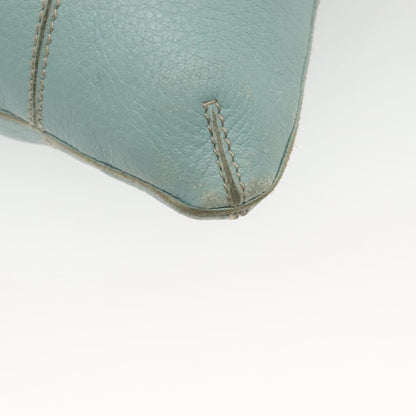 Bottega Veneta Front Zip Hobo Leather, BLUE, LEATHER, Handbag