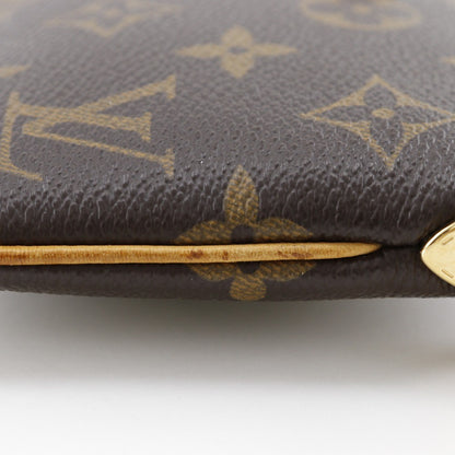 Louis Vuitton Milla Pochette Monogram Canvas, BROWN, CANVAS, Clutche & pouche