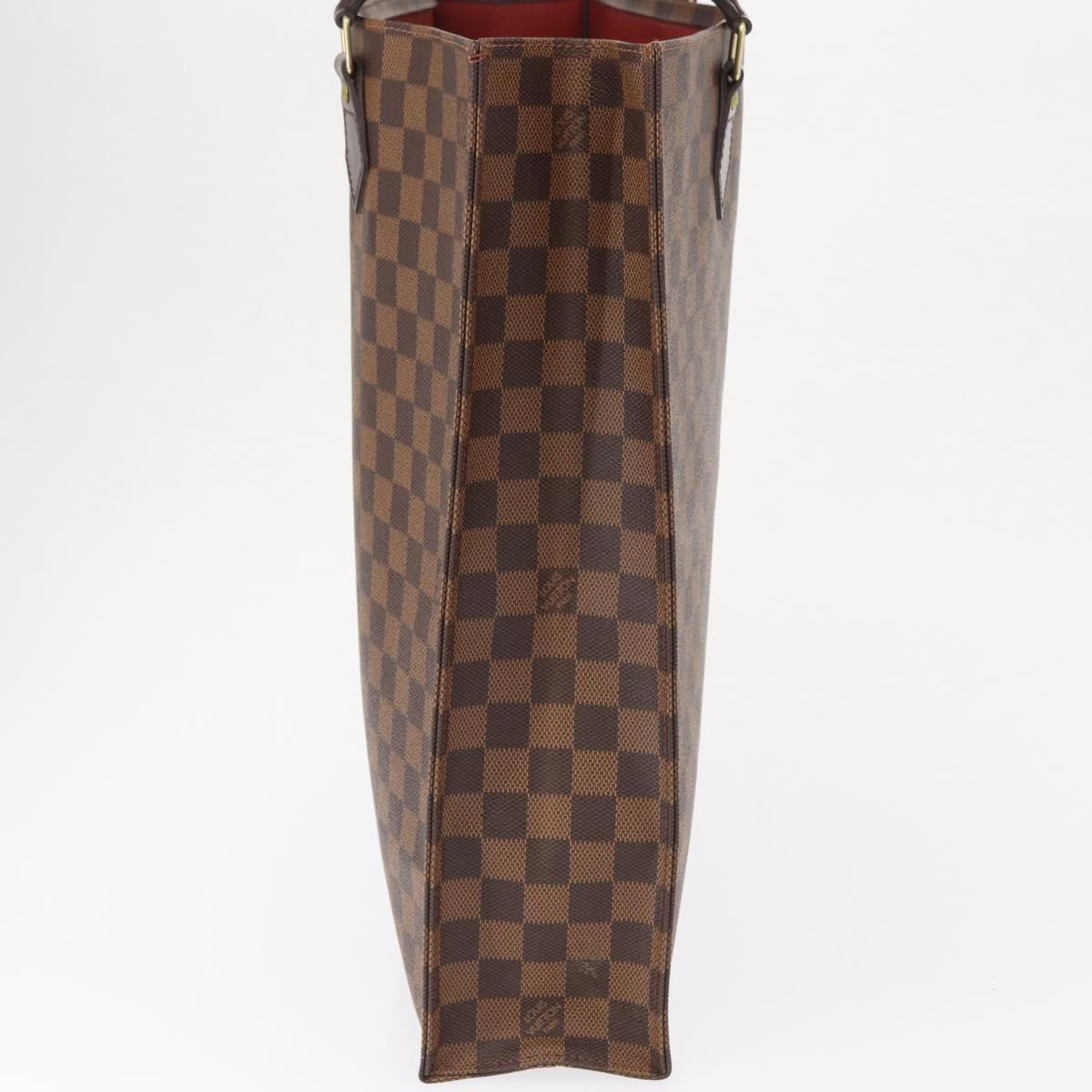 Louis Vuitton Sac Plat Bag Damier, BROWN, CANVAS, Handbag