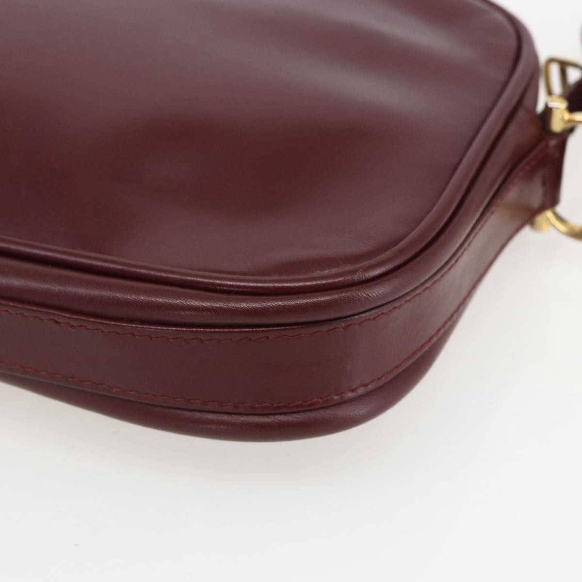 cartier Must de Cartier Shoulder Bag Leather, BURGUNDY, LEATHER, Shoulder bag