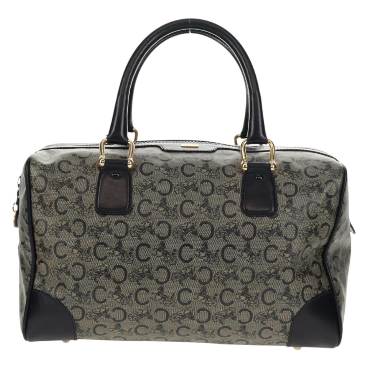 Celine C Sulky Boston bag Canvas, NAVY, CANVAS, Travel bag