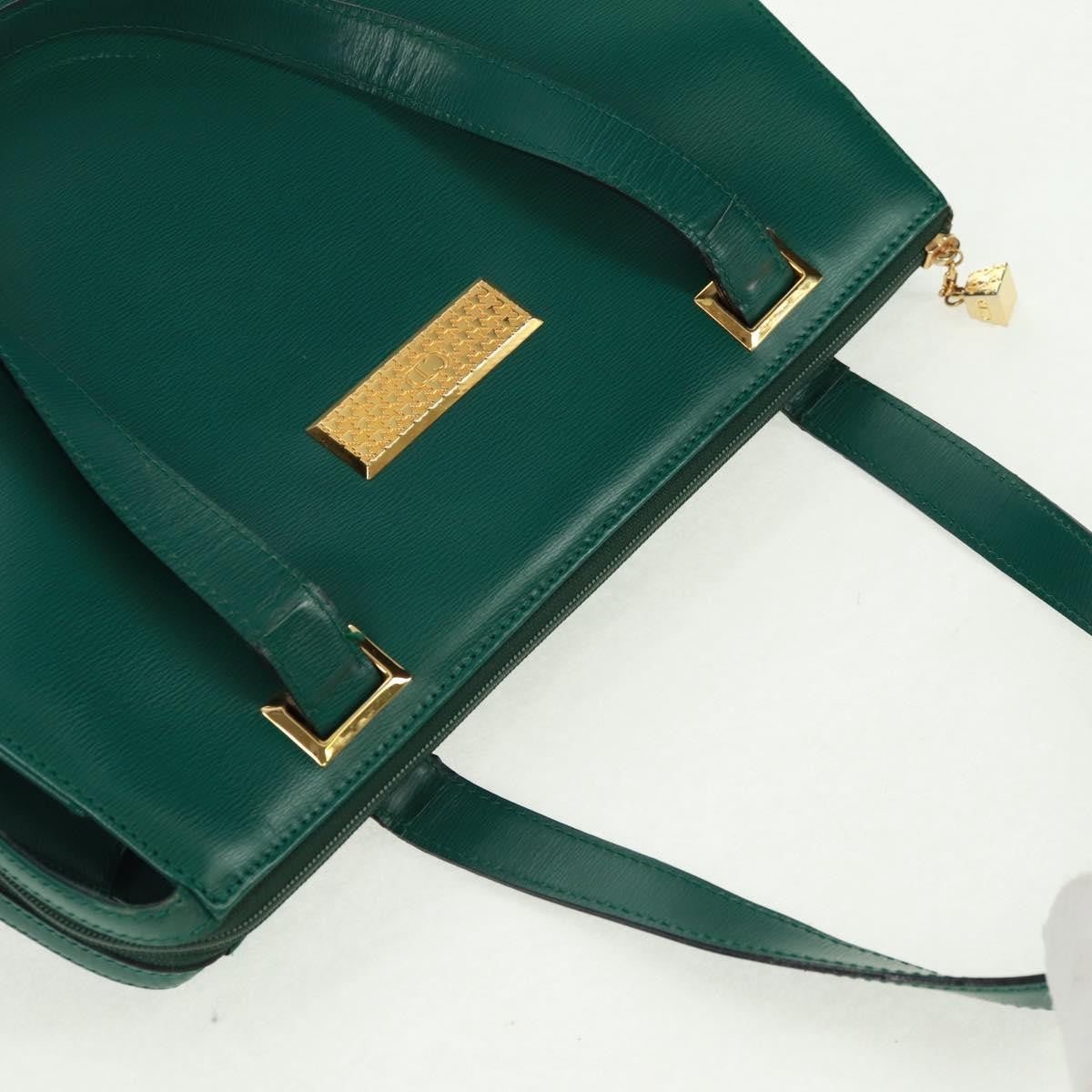 Christian Dior Vintage Handbag Leather, GREEN, LEATHER, Handbag