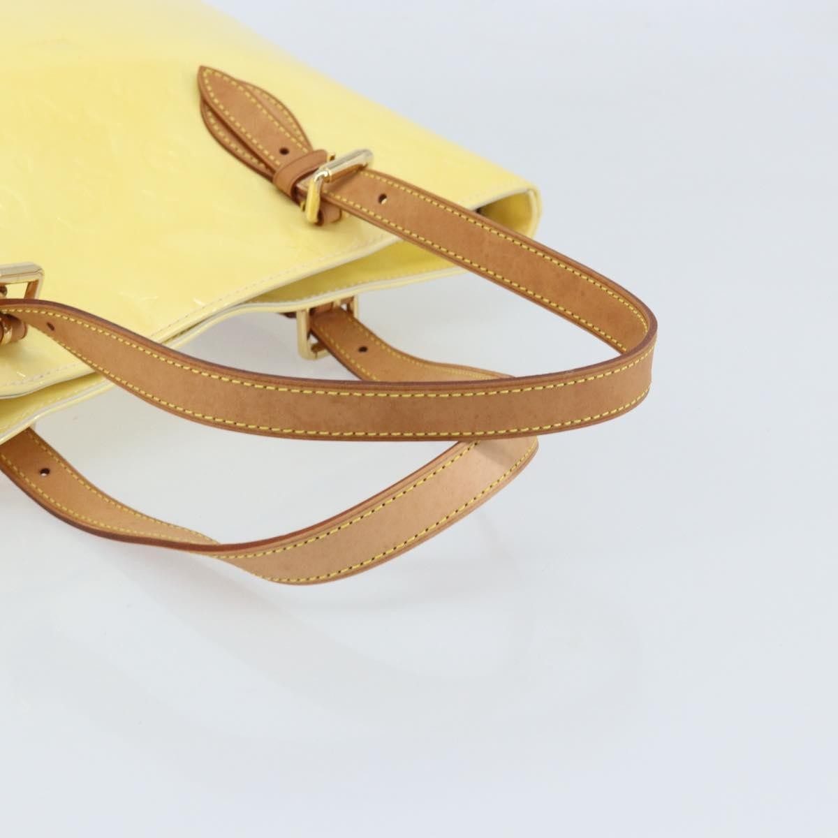 Louis Vuitton Brentwood Handbag Monogram Vernis, YELLOW, PATENT_LEATHER, Tote bag