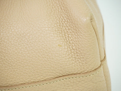 Prada Shopping Tote Vitello Daino, BEIGE, LEATHER, Tote bag