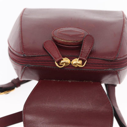 cartier Happy birthday backpack Leather, BURGUNDY, LEATHER, Backpack