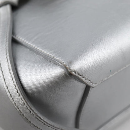 Celine Belt Bag Textured Leather, Silver, Leather, Handbag
