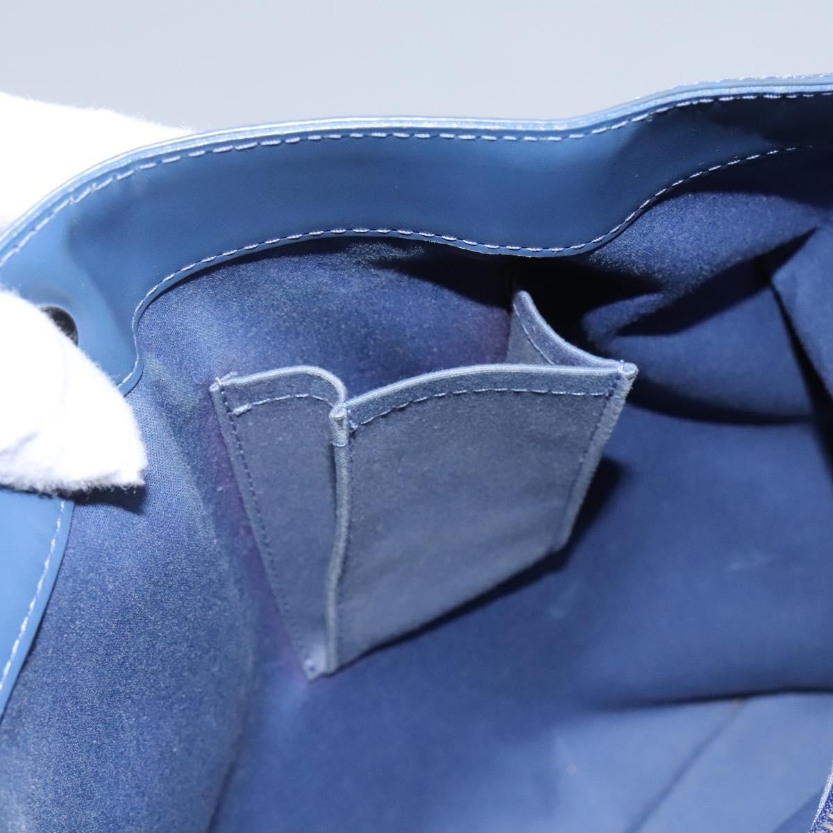 Louis Vuitton Mandara Handbag Epi Leather, BLUE, LEATHER, Shoulder bag