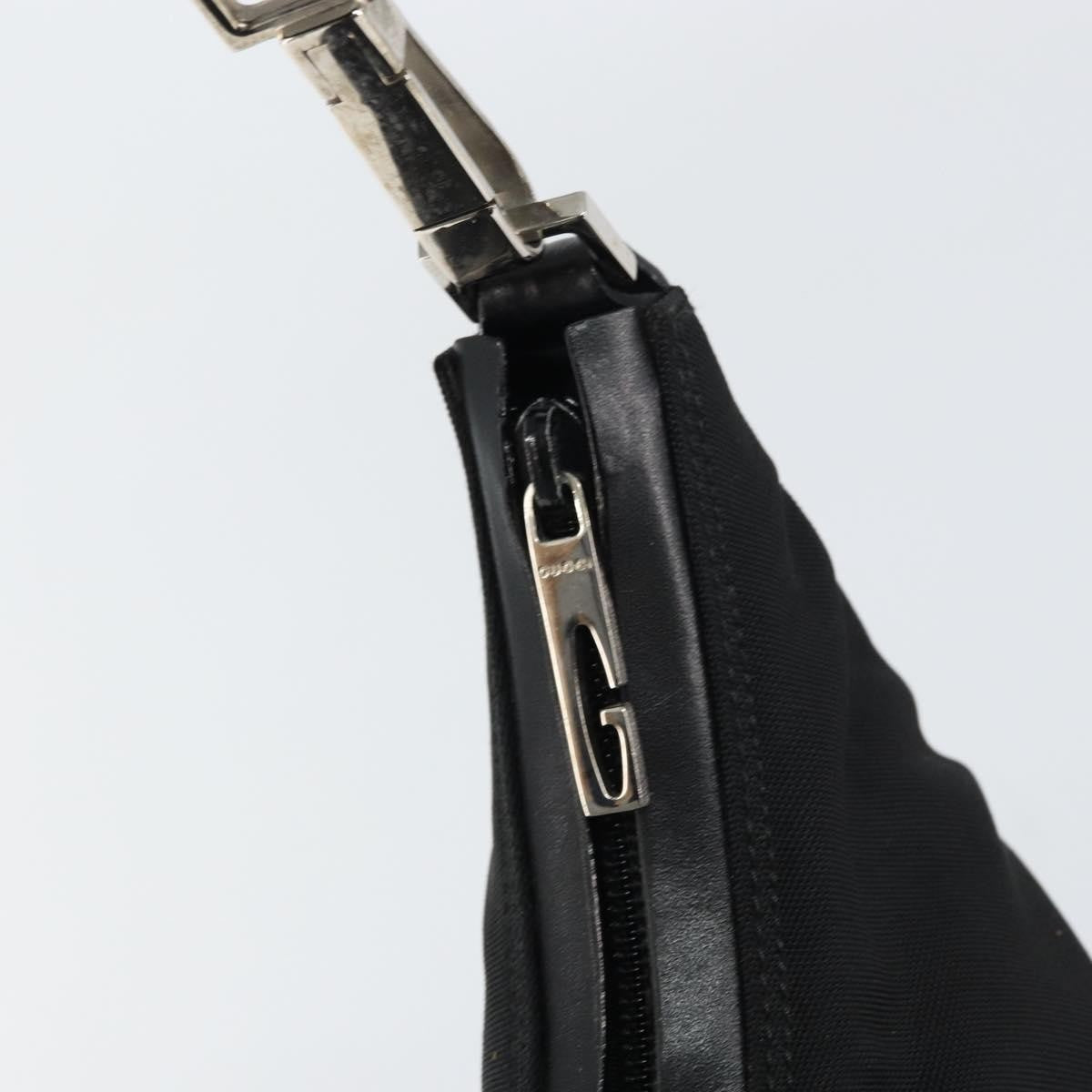 Gucci Zip Hobo Nylon, BLACK, NYLON, Shoulder bag