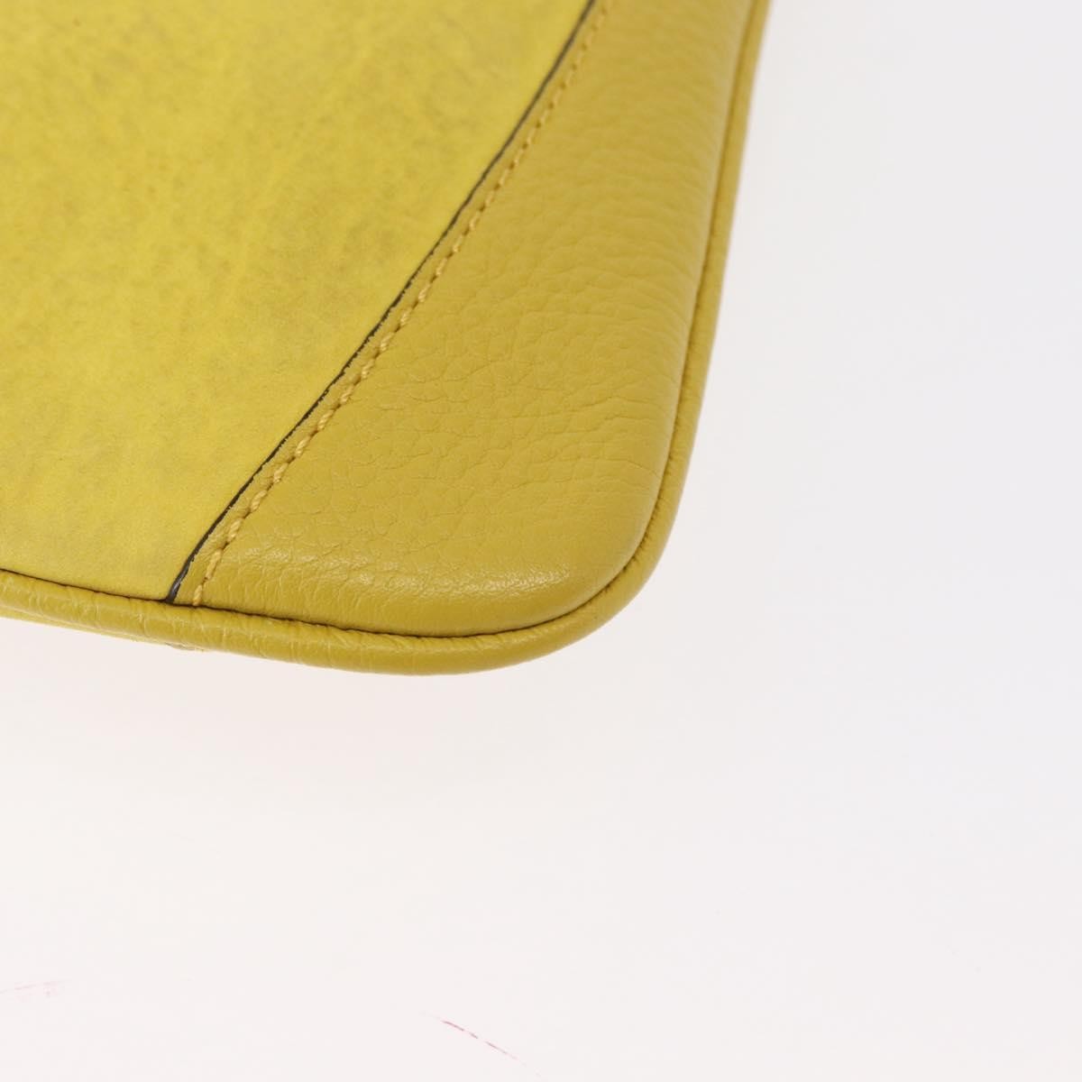 Burberry Vintage Shoulder Bag Leather, YELLOW, LEATHER, Shoulder bag