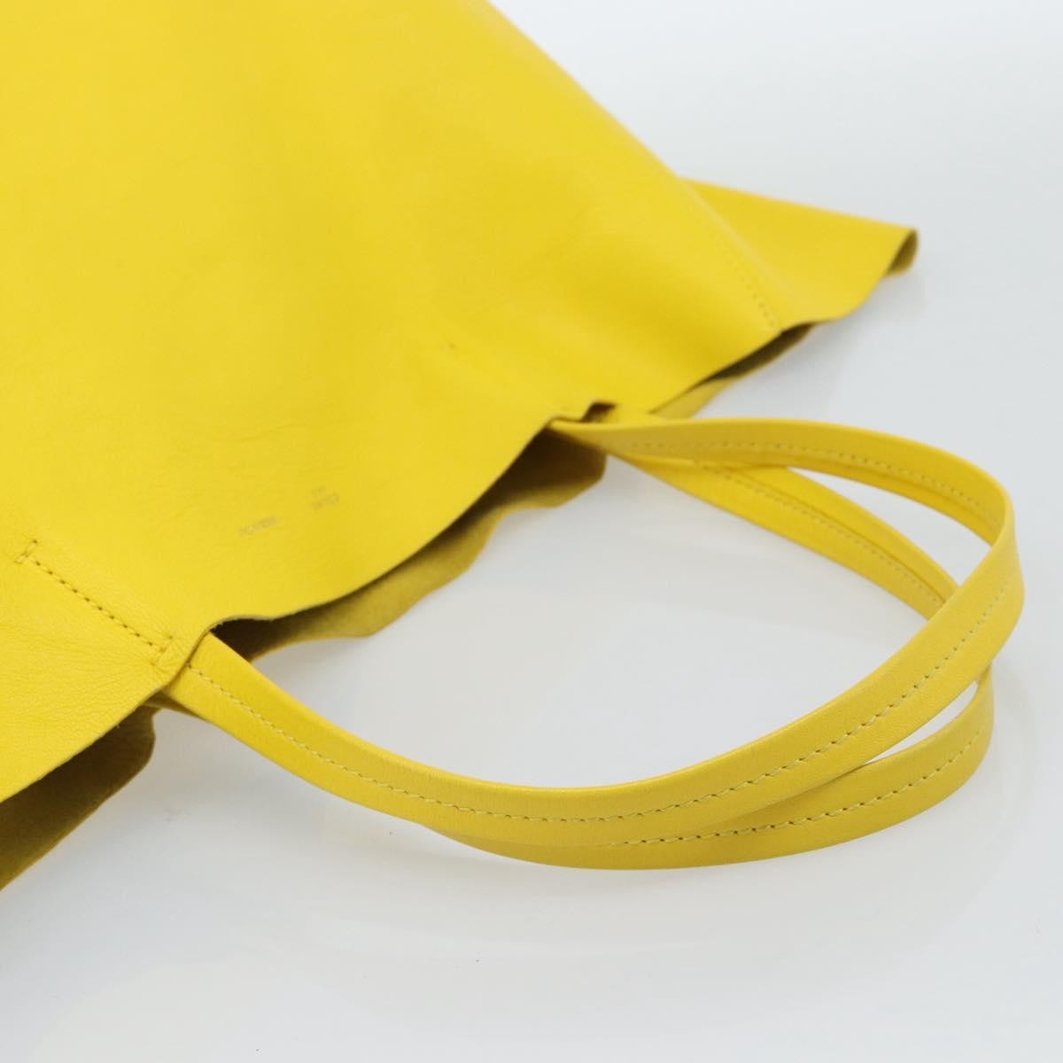 Celine Tote bag Leather, Yellow, Leather, Tote Bag