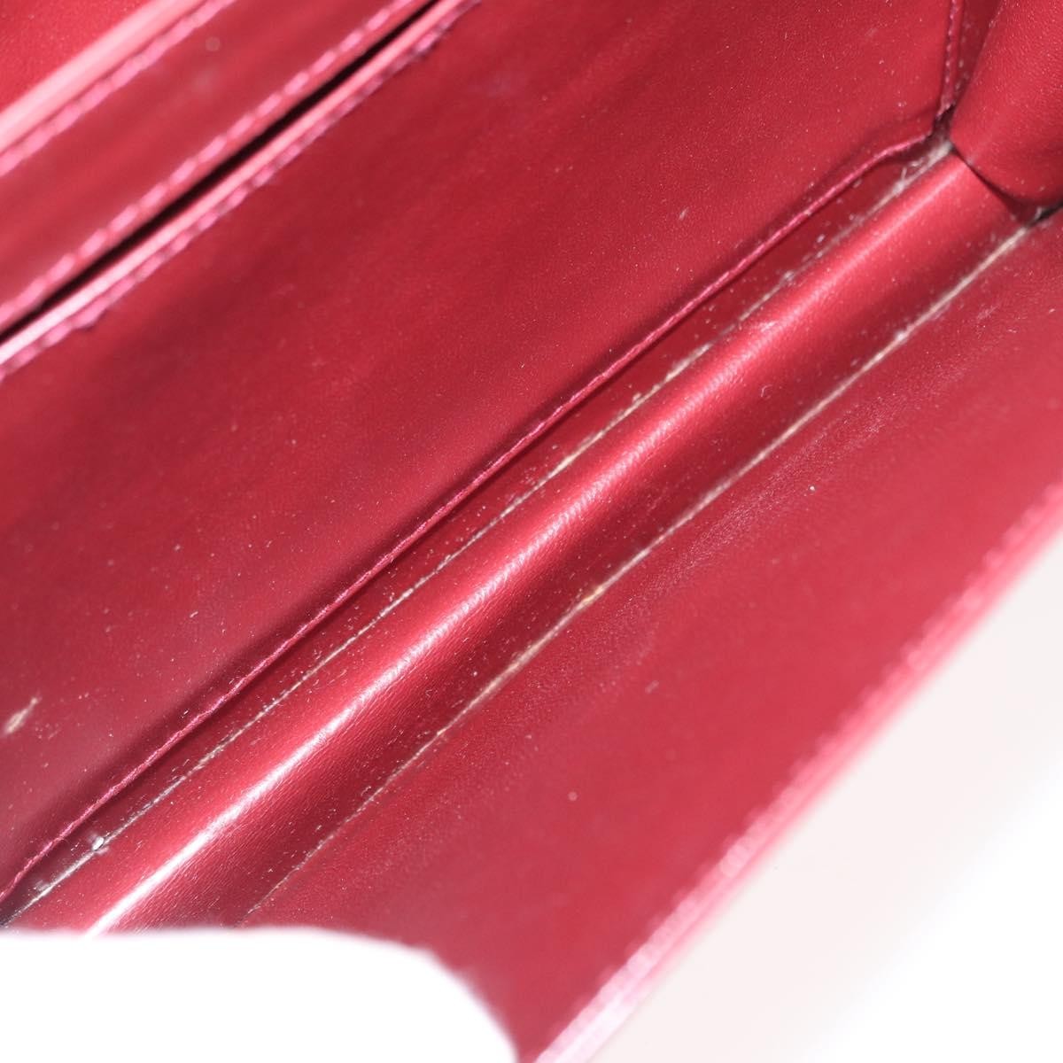 Gucci Vintage Handbag Leather, BURGUNDY, LEATHER, Handbag