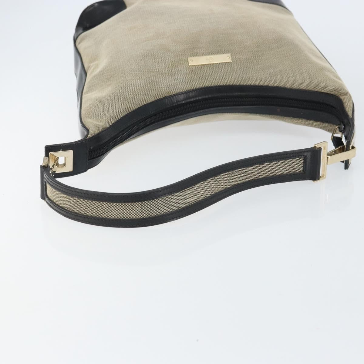 Gucci Vintage Hobo Canvas, GRAY, CANVAS, Shoulder bag