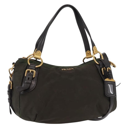 Prada Vintage Handbag Tessuto, KHAKI, NYLON, Handbag
