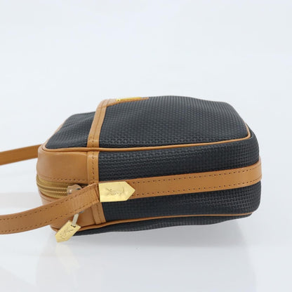 Saint Laurent Vintage Shoulder Bag Canvas, Navy, Canvas, Shoulder Bag