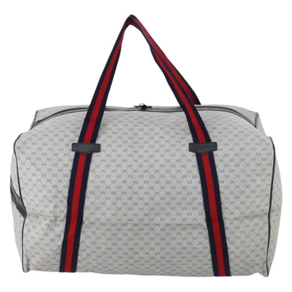 Gucci Web Trim Weekend Duffle Bag GG Coated Canvas, Navy, Canvas, Travel Bag