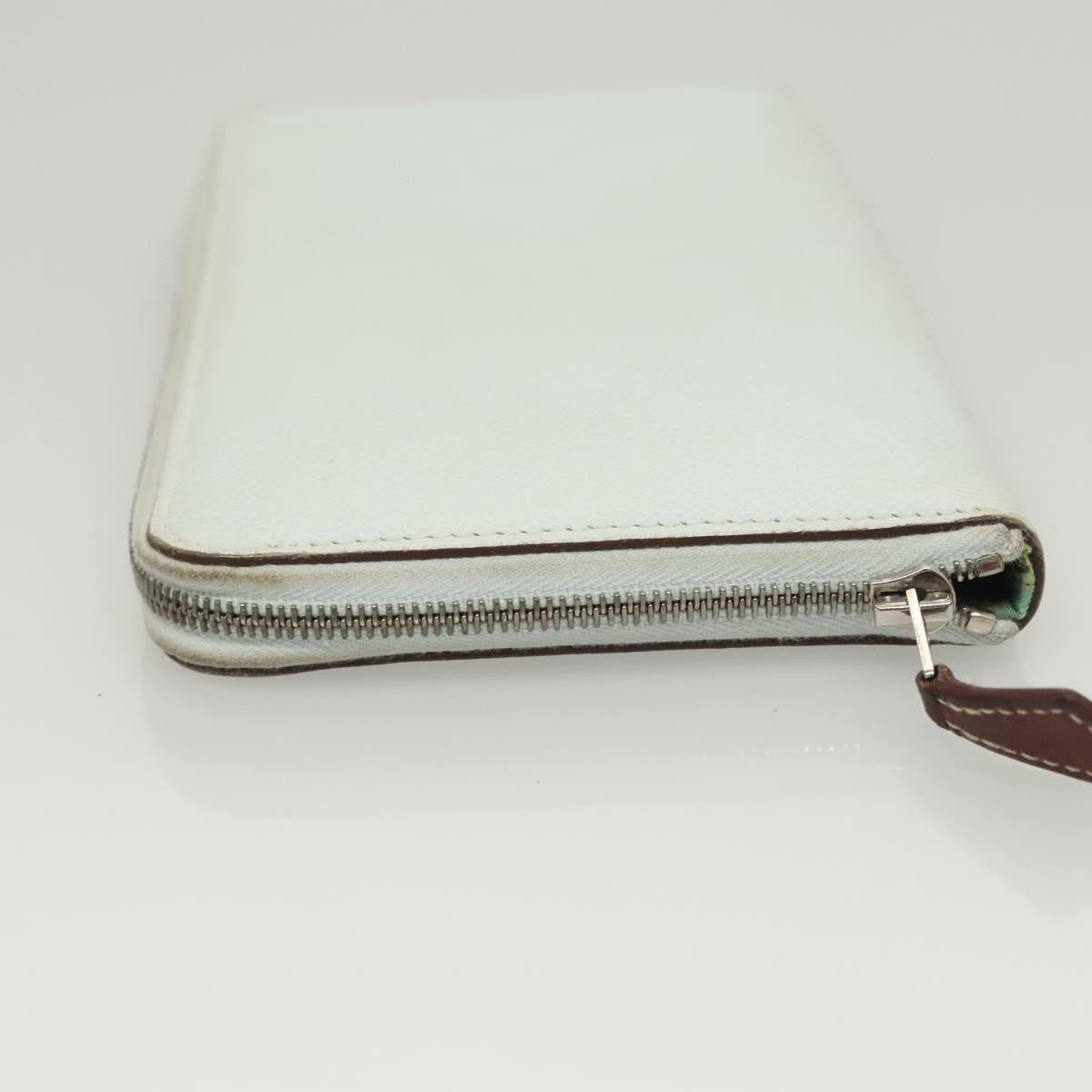 Hermes Azap Zip Around Wallet Epsom, BLUE, LEATHER, Wallets