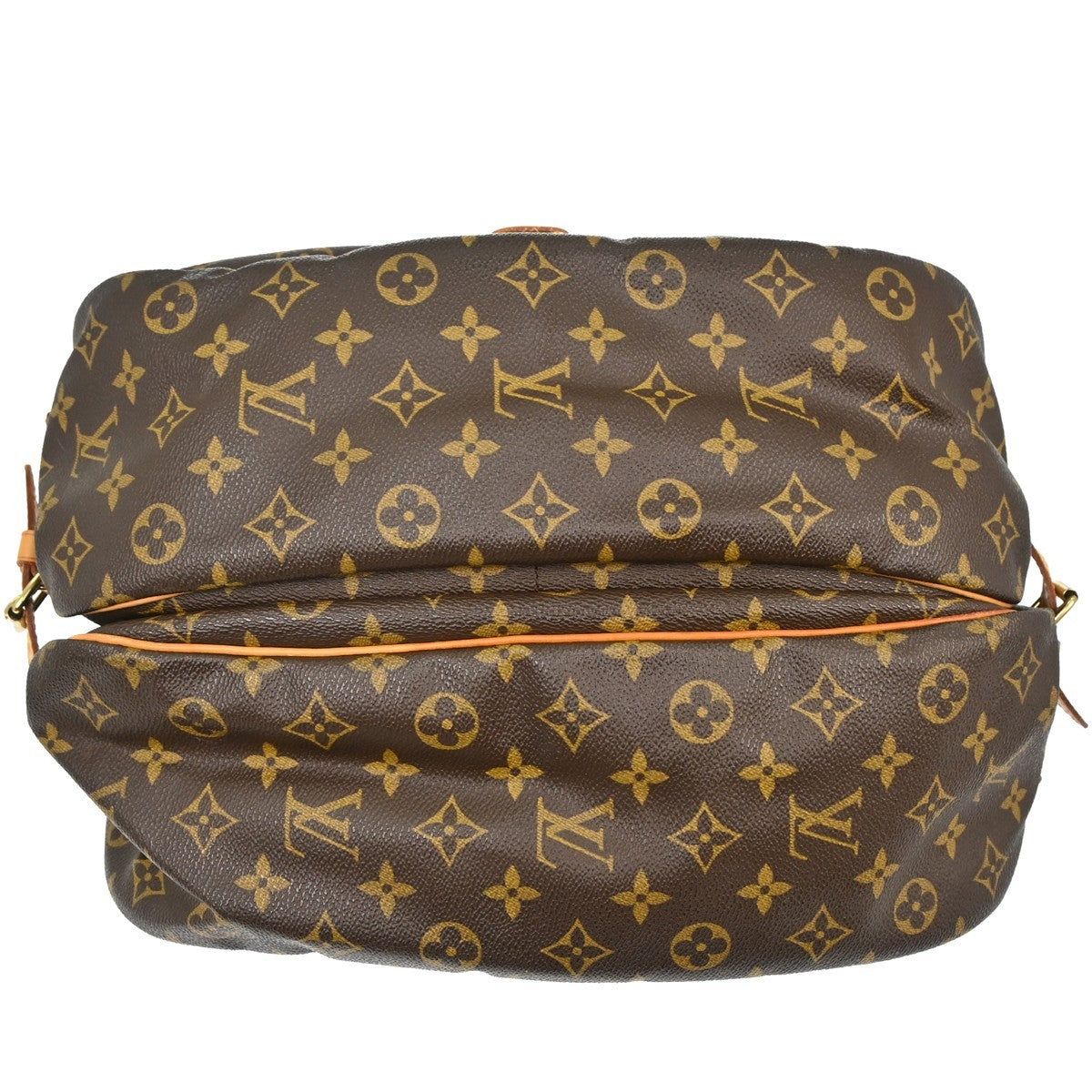 Louis Vuitton Saumur Handbag Monogram Canvas, Brown, Canvas, Shoulder Bag
