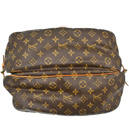 Louis Vuitton Saumur Handbag Monogram Canvas, Brown, Canvas, Shoulder Bag
