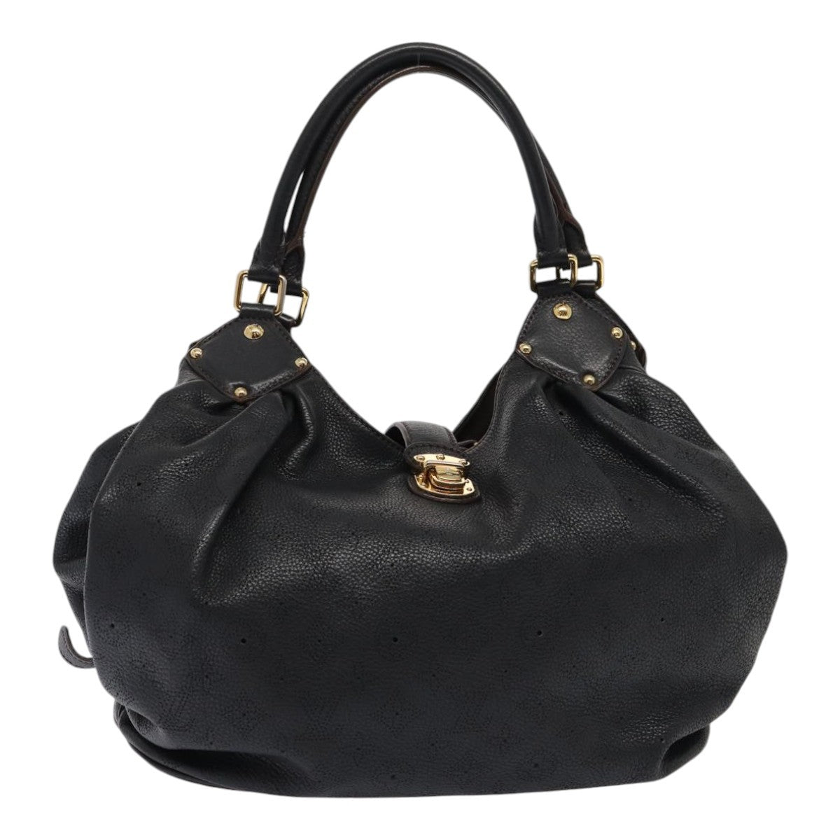 Louis Vuitton XL Hobo Mahina Leather, Black, Leather, Handbag