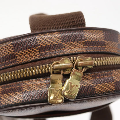 Louis Vuitton Pochette Gange Damier, Brown, Canvas, Clutch