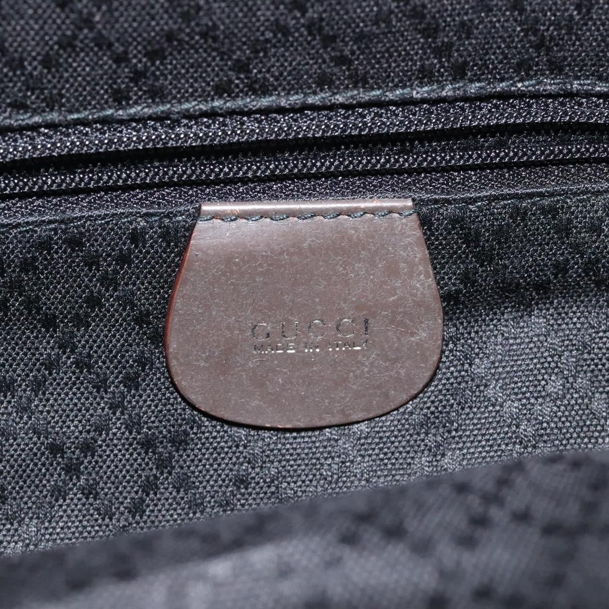 Gucci Vintage Bamboo Handle Tote Nylon, BROWN, NYLON, Tote bag