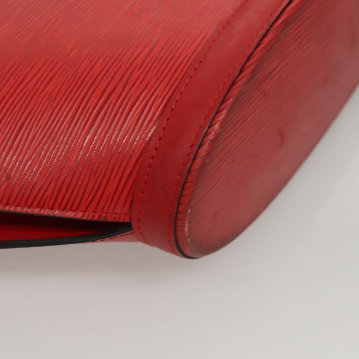 Louis Vuitton Saint Jacques Handbag Epi Leather, RED, LEATHER, Shoulder bag