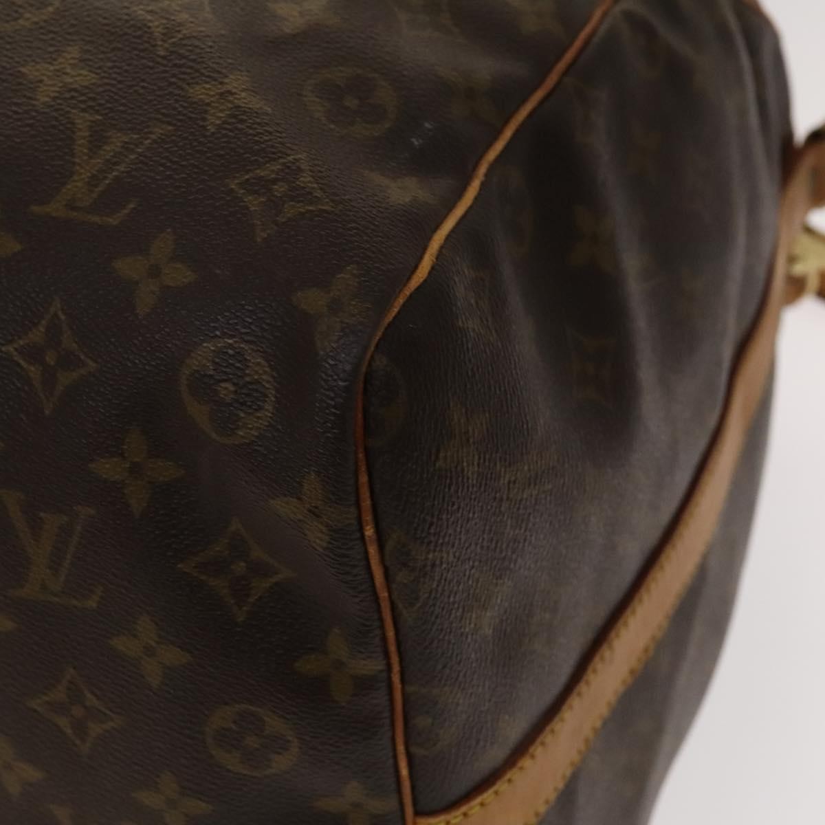 Louis Vuitton Keepall Bandouliere Bag Monogram Canvas, BROWN, CANVAS, Travel bag