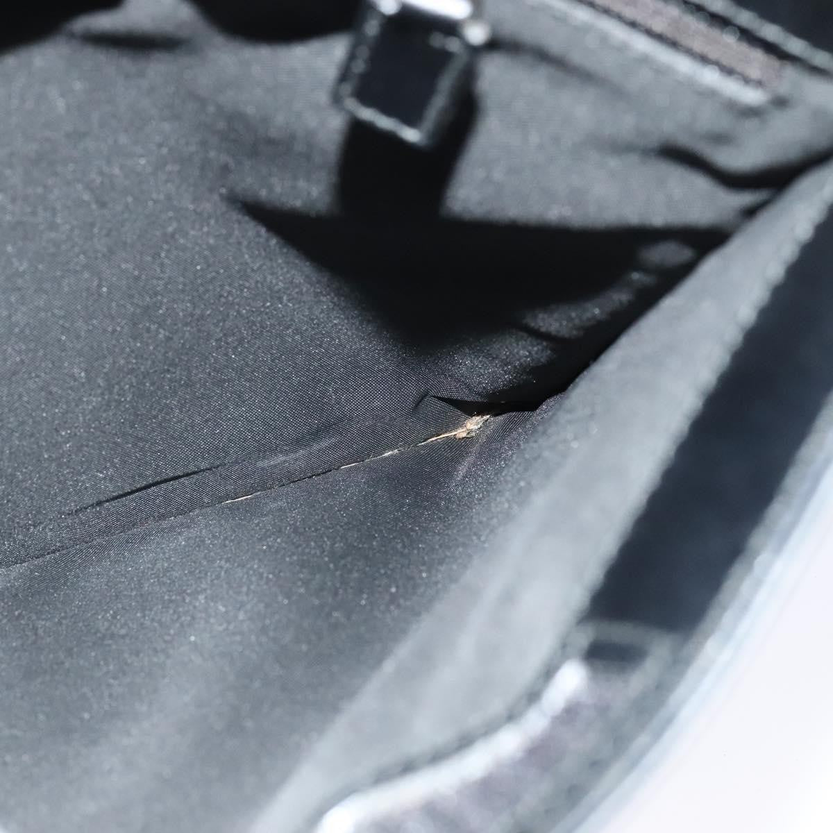 Gucci Vintage Flat Messenger Bag GG Canvas, BLACK, CANVAS, Shoulder bag