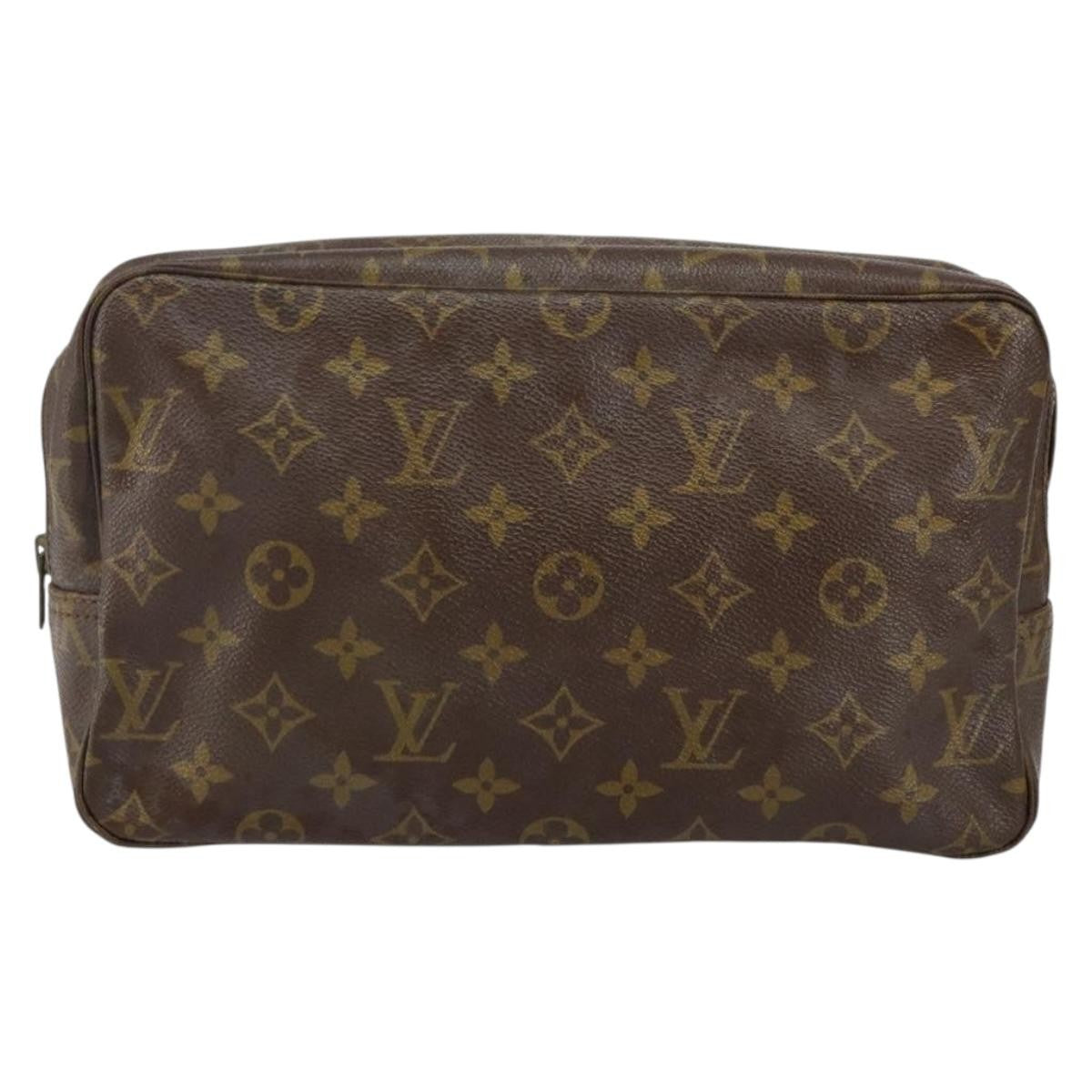 Louis Vuitton Trousse Toiletry Pouch Monogram Canvas, BROWN, CANVAS, Toiletry Case