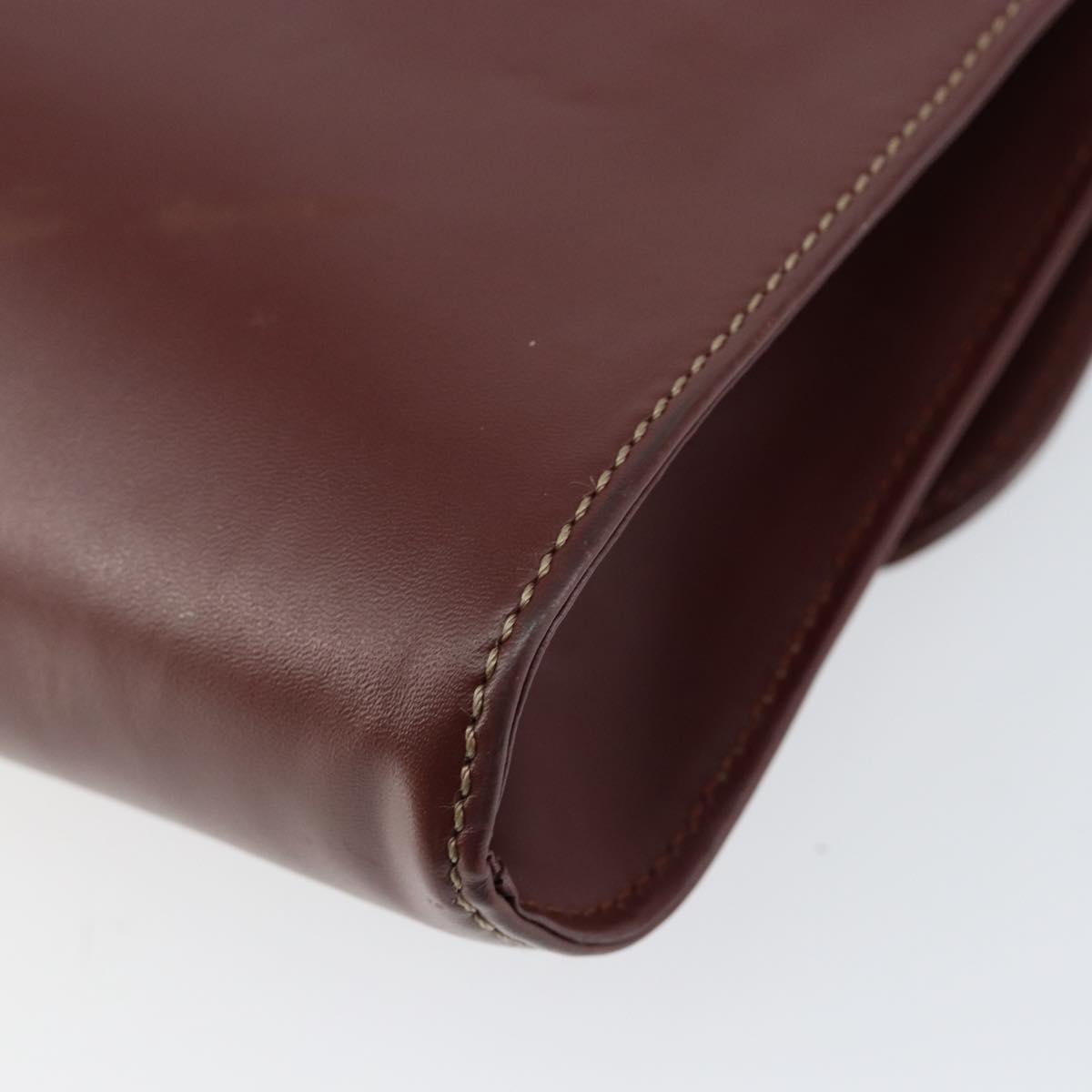 cartier Must de Cartier Clutch bag Leather, BURGUNDY, LEATHER, Clutche & pouche