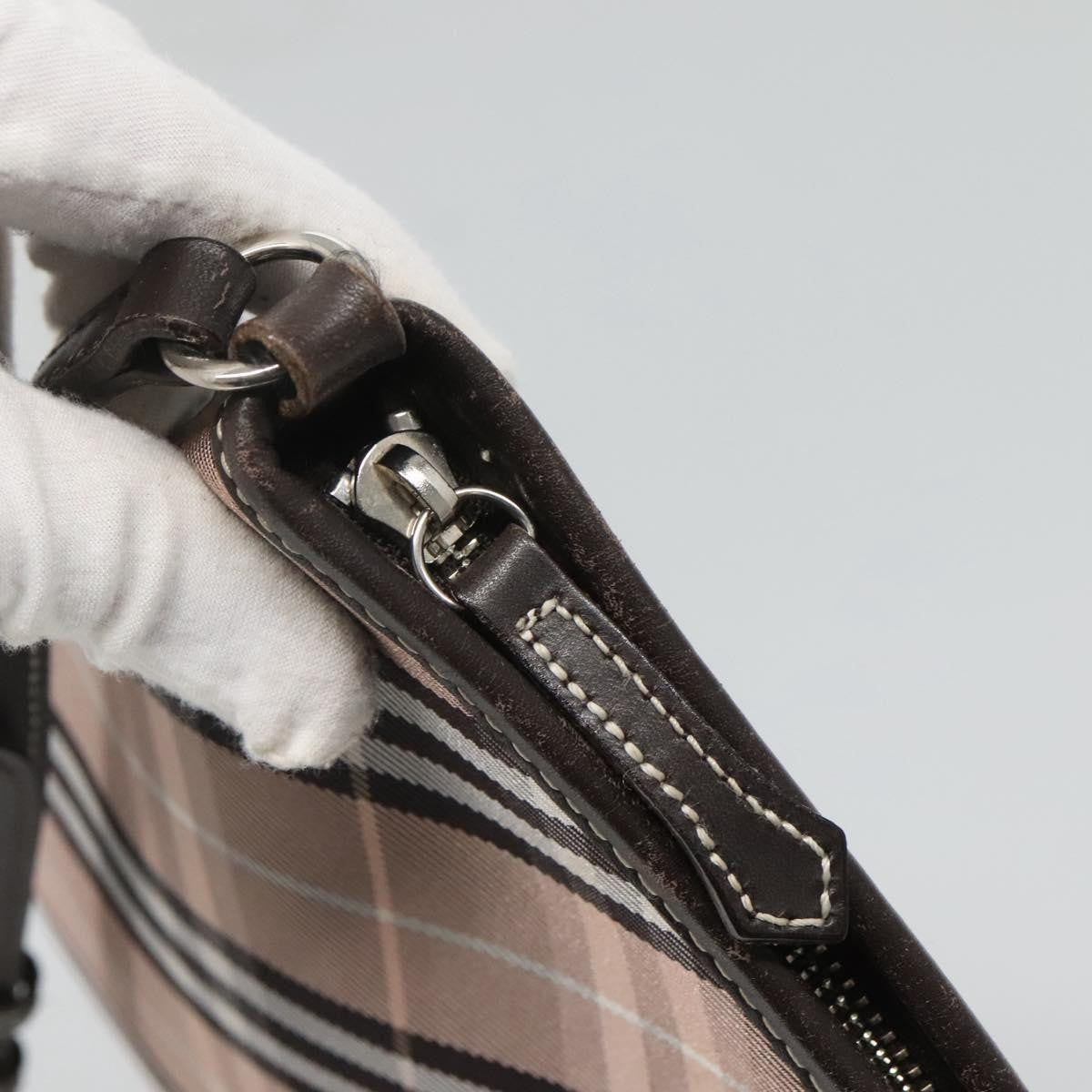 Burberry Nova Check Blue Label Canvas, PINK, CANVAS, Shoulder bag