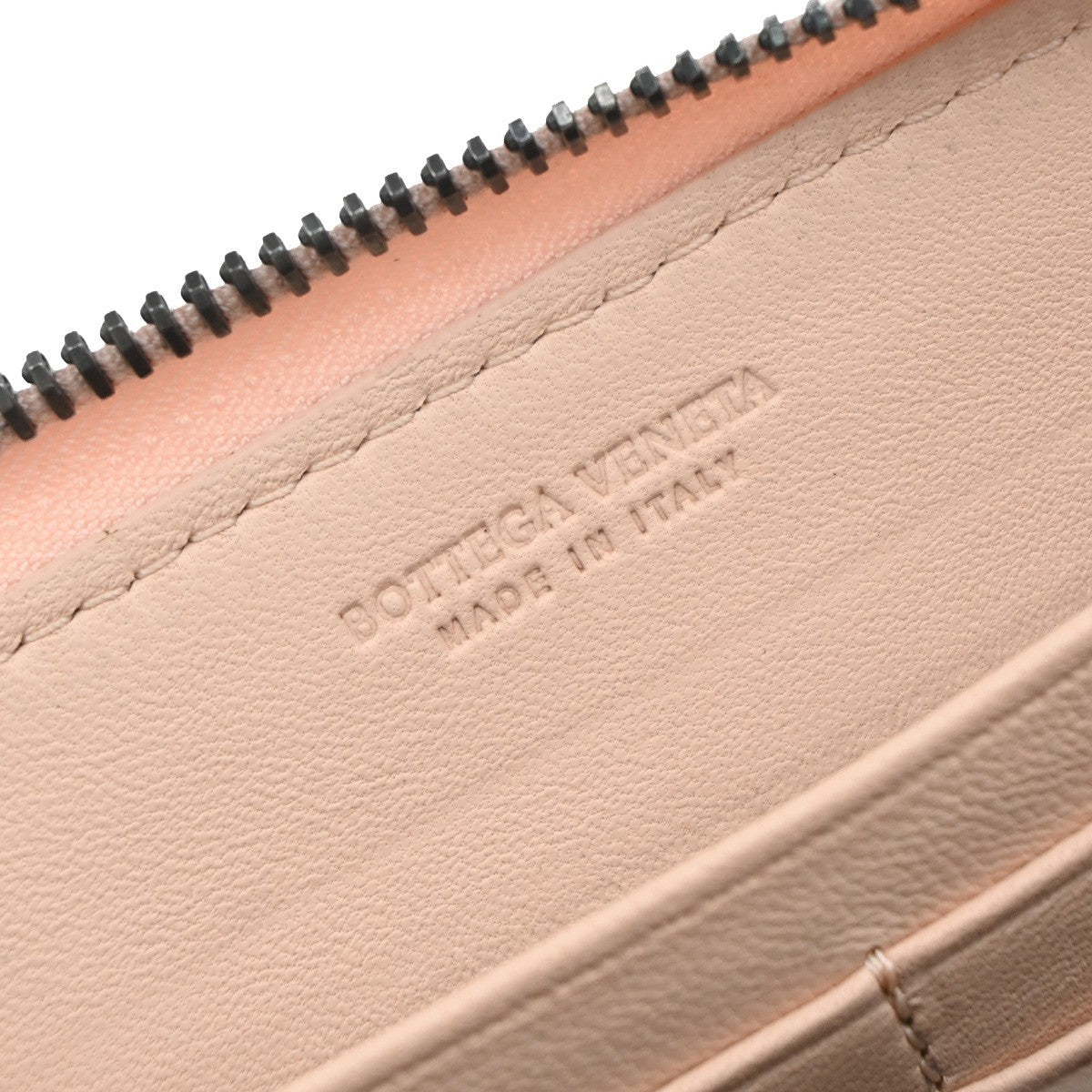 Bottega Veneta Intrecciato Long Zip  Wallet Leather, PINK, LEATHER, Wallets