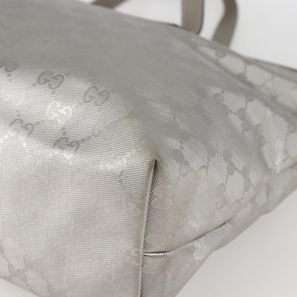 Gucci Plus Tote GG Imprime, SILVER, CANVAS, Tote bag