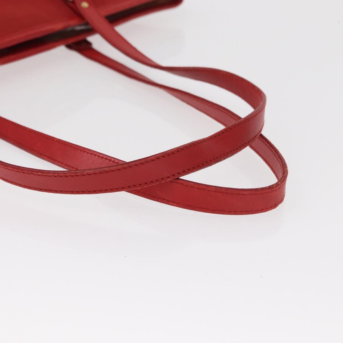 Salvatore Ferragamo Gancini handbag Nylon, RED, NYLON, Handbag