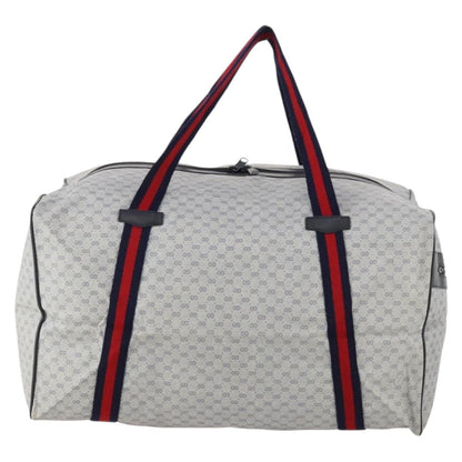 Gucci Web Trim Weekend Duffle Bag GG Coated Canvas, Navy, Canvas, Travel Bag