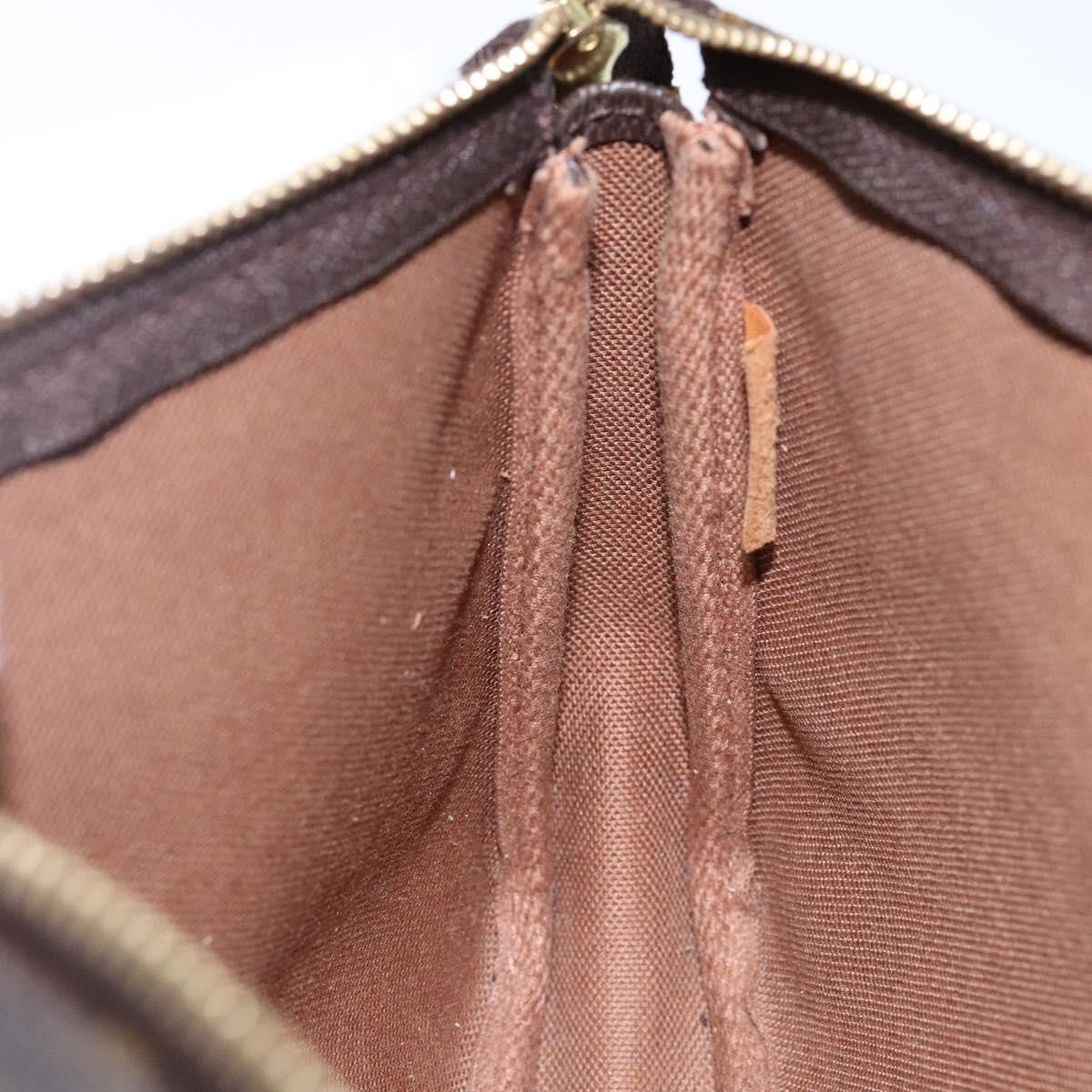 Louis Vuitton Pochette Accessoires Monogram Canvas, BROWN, CANVAS, Clutche & pouche