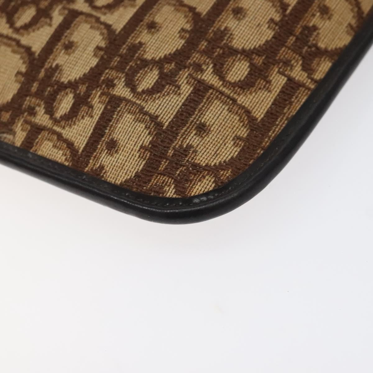 Christian Dior Vintage Trotter Shoulder Bag Canvas, BROWN, CANVAS, Shoulder bag