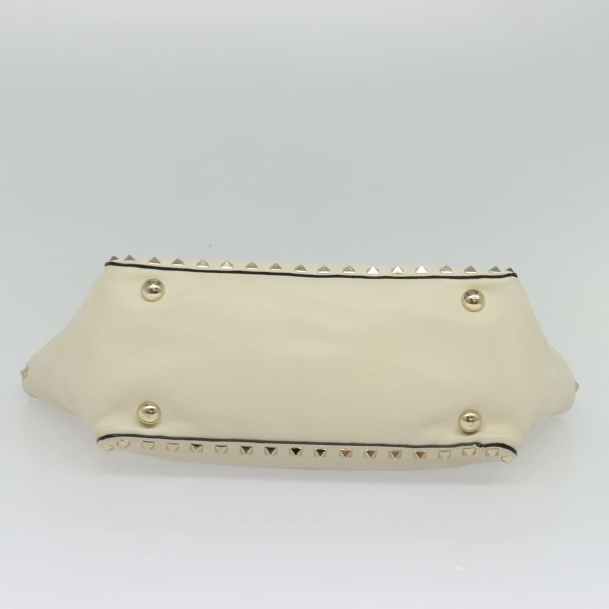 Valentino Garavani Rockstud Tote Soft Leather, WHITE, LEATHER, Tote bag