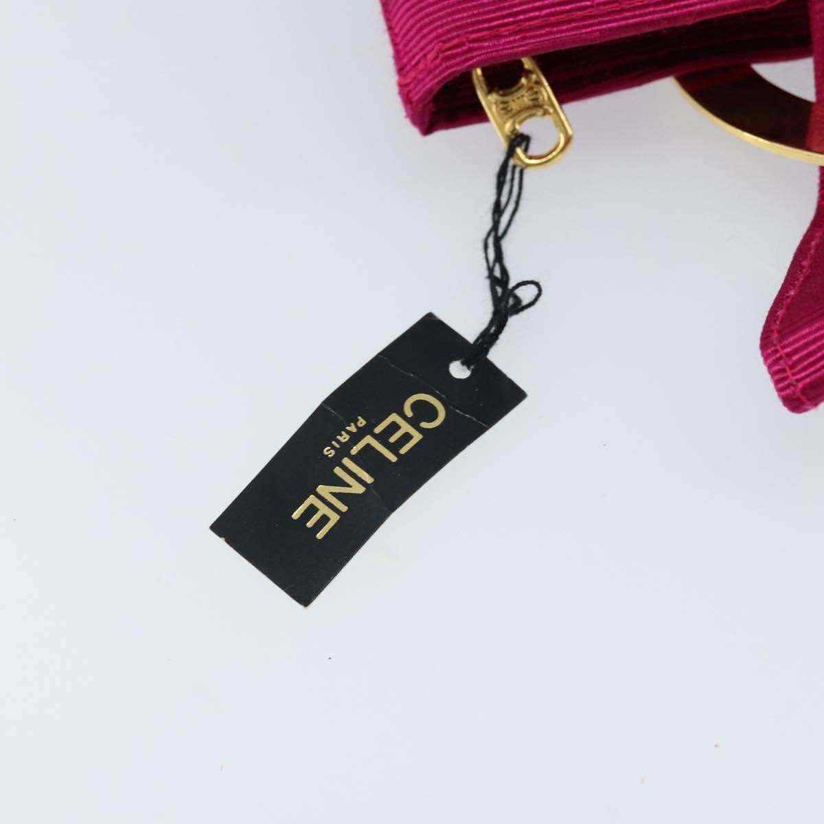 Celine Circle Logo Pouch Canvas, PINK, CANVAS, Clutche & pouche