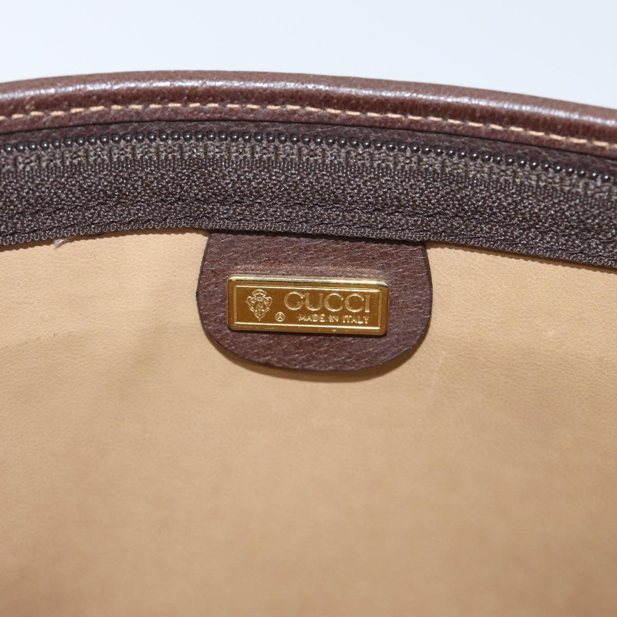 Gucci GG Supreme Clutch bag PVC, Beige, PVC, Clutch