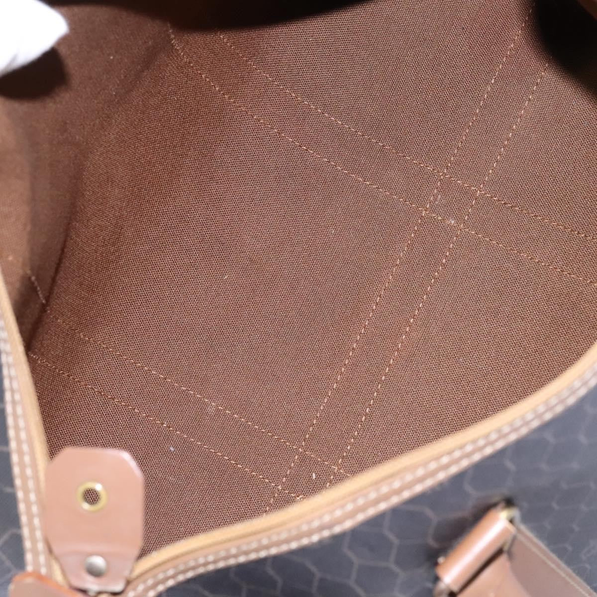 Christian Dior Vintage Honeycomb Handbag Canvas Leather, BLACK, CANVAS, Handbag