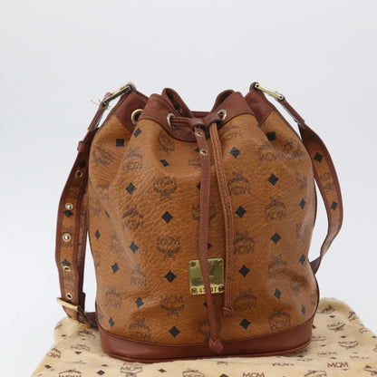 MCM Visetos Shoulder bag Canvas, BROWN, CANVAS, Shoulder bag
