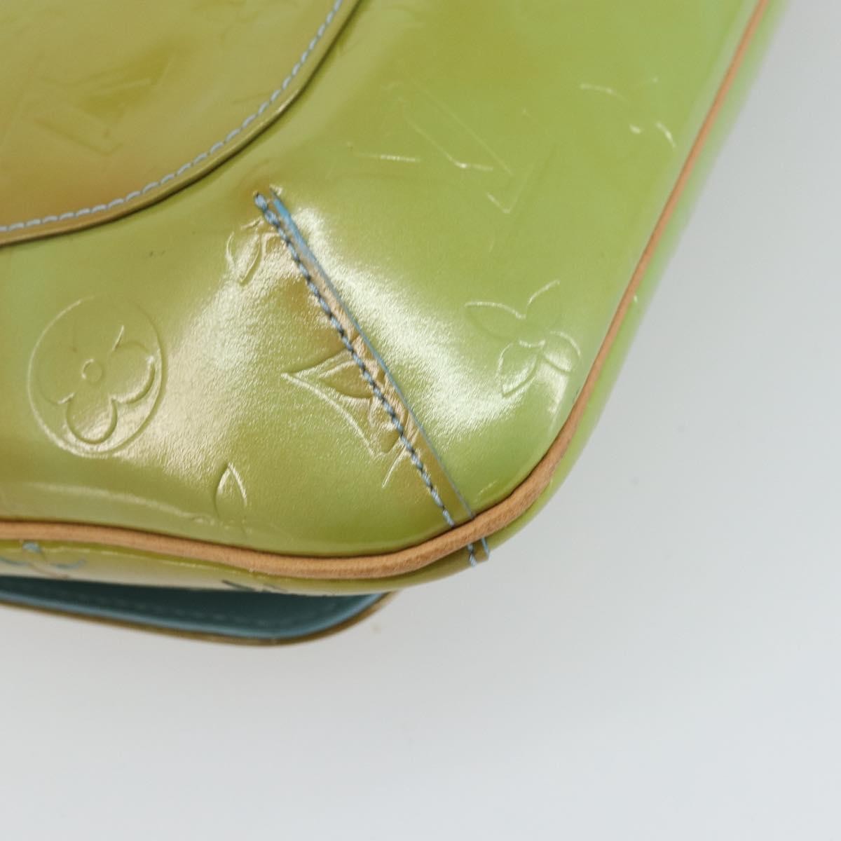 Louis Vuitton Thompson Street Handbag Monogram Vernis, GREEN, PATENT_LEATHER, Shoulder bag