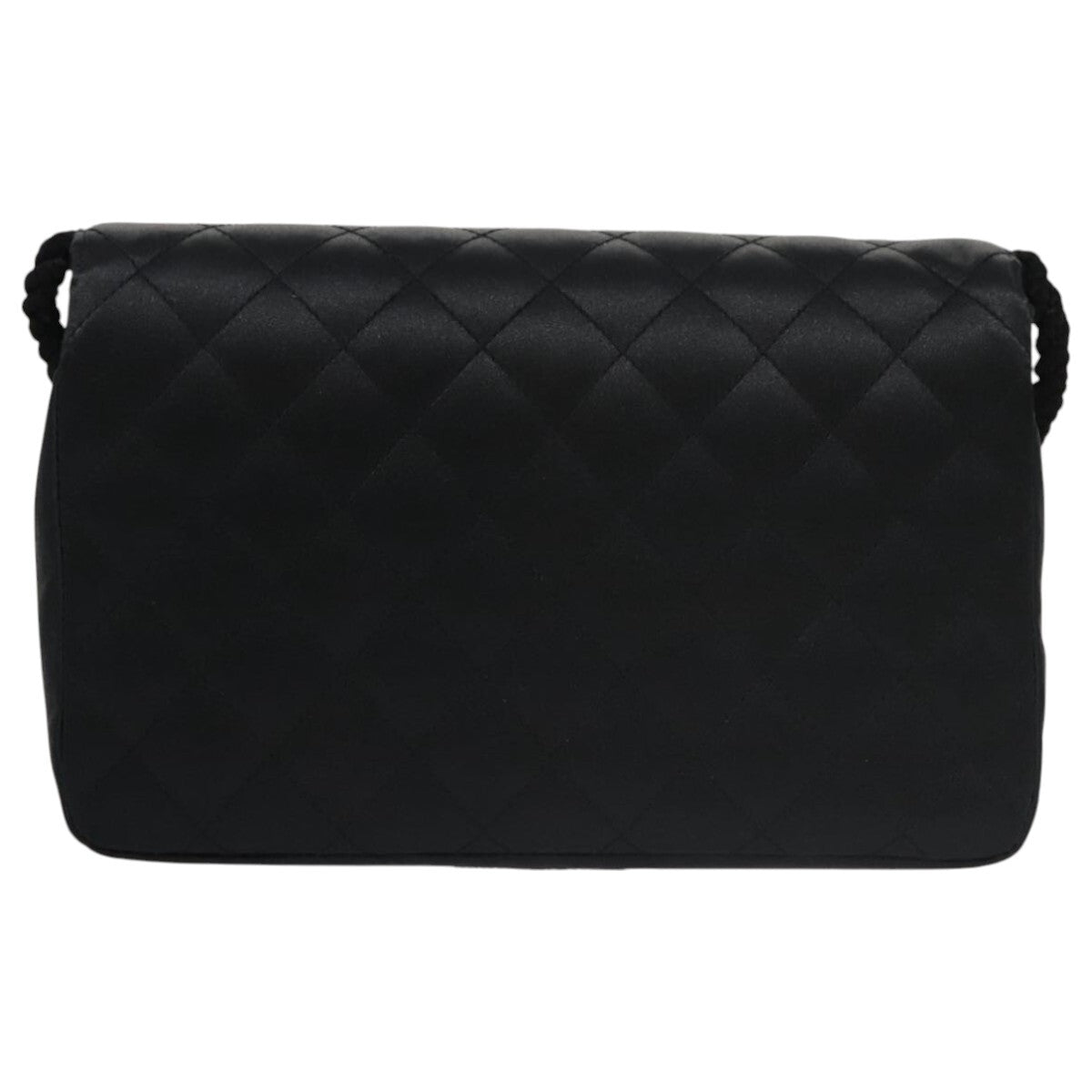 Chanel Camellia Charms Wallet on Chain Silk, BLACK, SATIN, Wallets