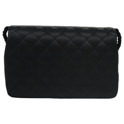 Chanel Camellia Charms Wallet on Chain Silk, BLACK, SATIN, Wallets
