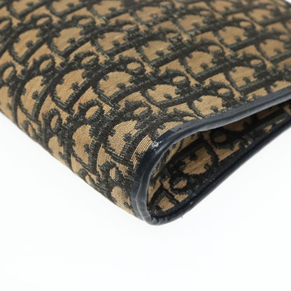 Christian Dior Vintage Trotter Shoulder Bag Canvas, NAVY, CANVAS, Shoulder bag