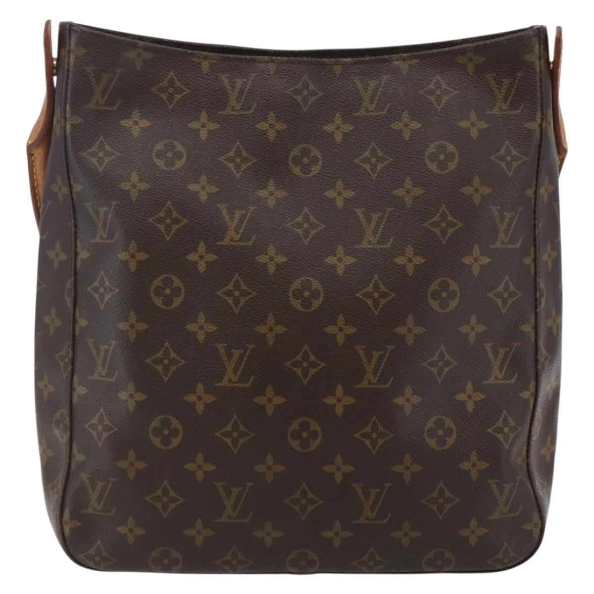 Louis Vuitton Looping Handbag Monogram Canvas, BROWN, CANVAS, Handbag