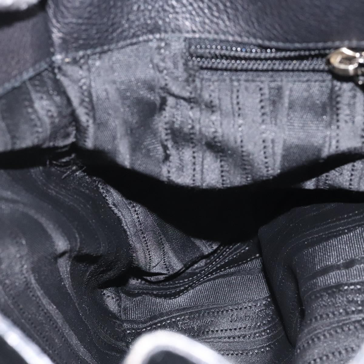 Salvatore Ferragamo Soft Sofia Tote Leather, BLACK, LEATHER, Handbag